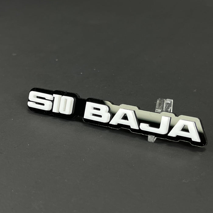 1PC S10 BAJA 3D Acrylic Badge - Car Truck Emblem Fender Tailgate Trunk Sticker