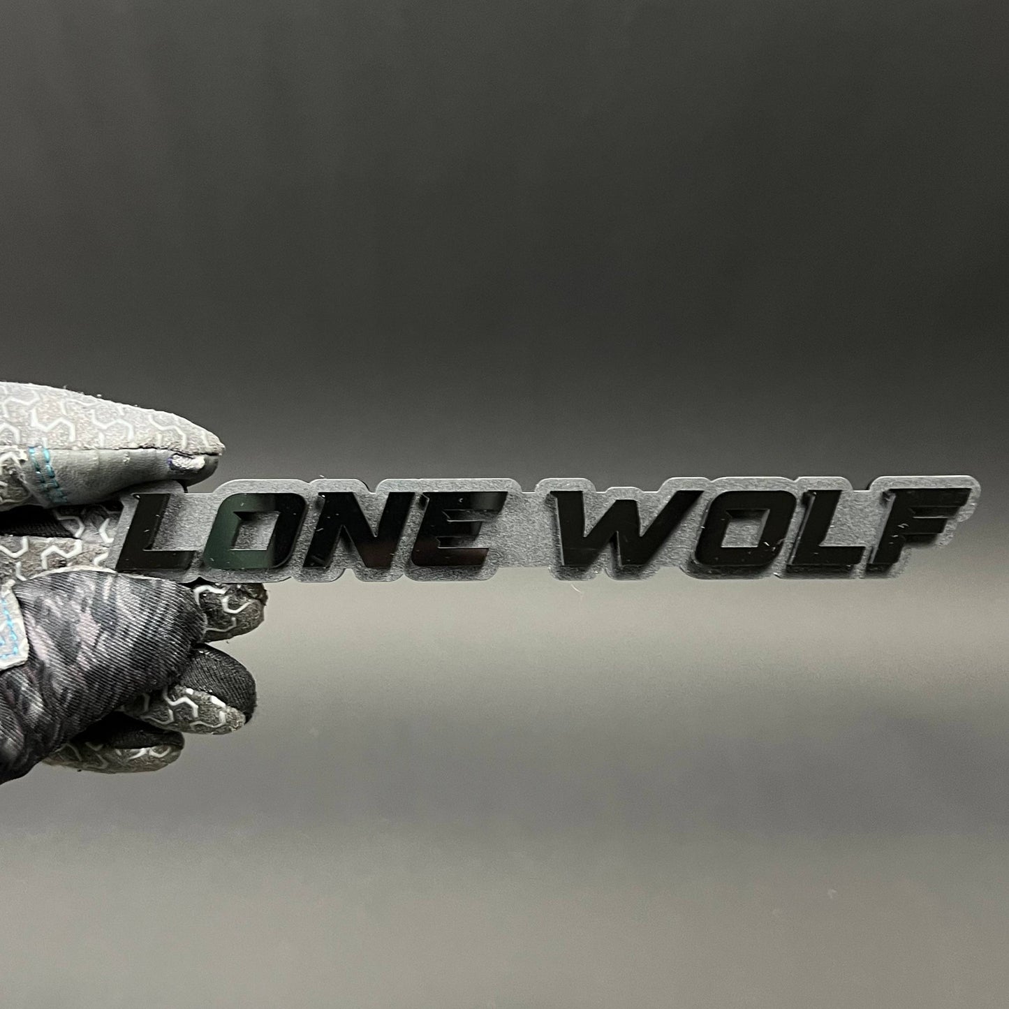 1PC LONE WOLF 3D Acrylic Badge - Car Truck Emblem Fender Tailgate Trunk Sticker