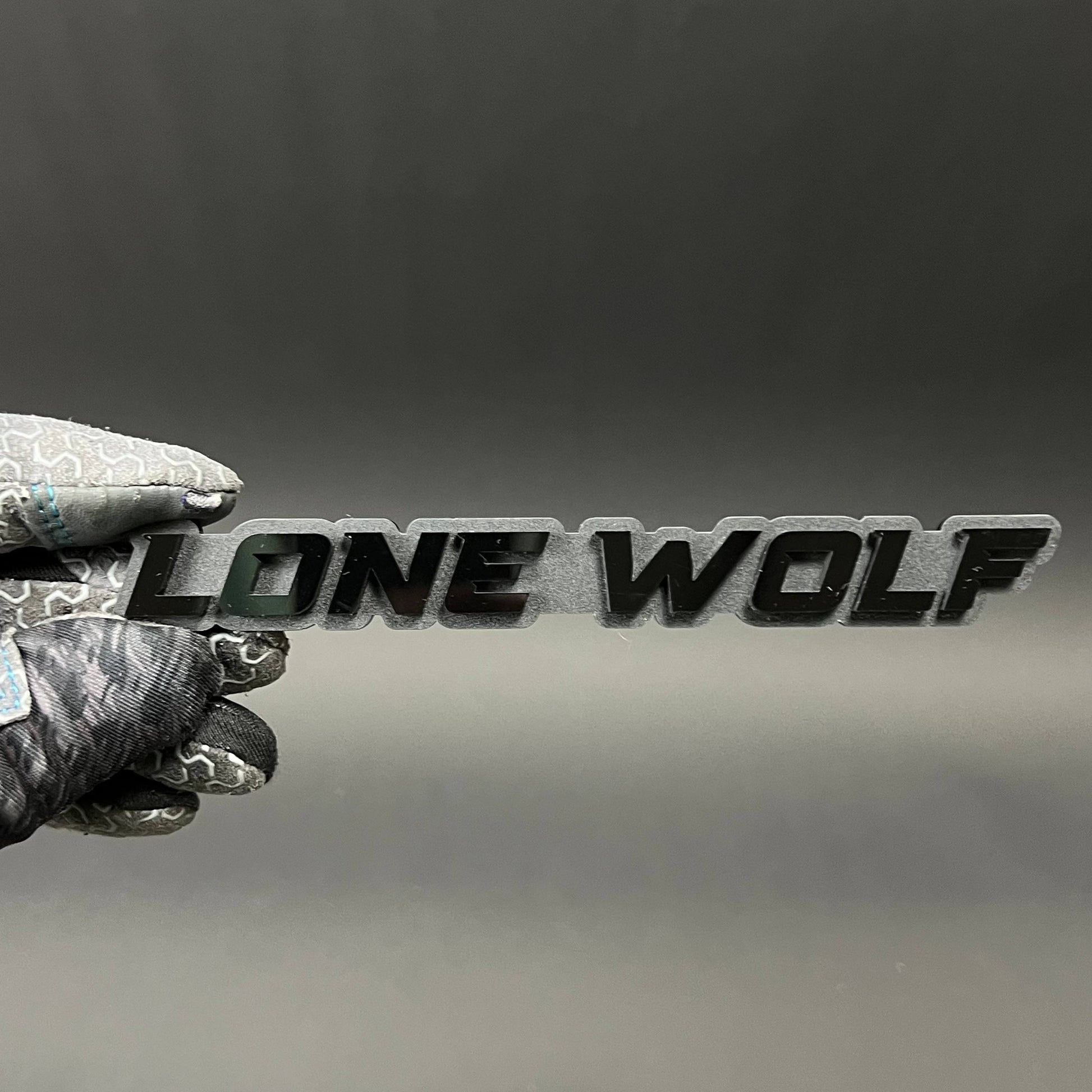 1PC LONE WOLF 3D Acrylic Badge - Car Truck Emblem Fender Tailgate Trunk Sticker