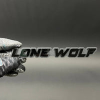 1PC LONE WOLF 3D Acrylic Badge - Car Truck Emblem Fender Tailgate Trunk Sticker