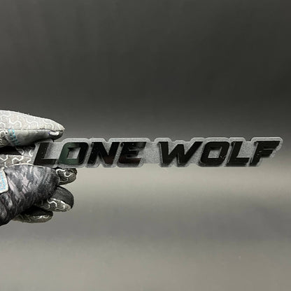 1PC LONE WOLF 3D Acrylic Badge - Car Truck Emblem Fender Tailgate Trunk Sticker