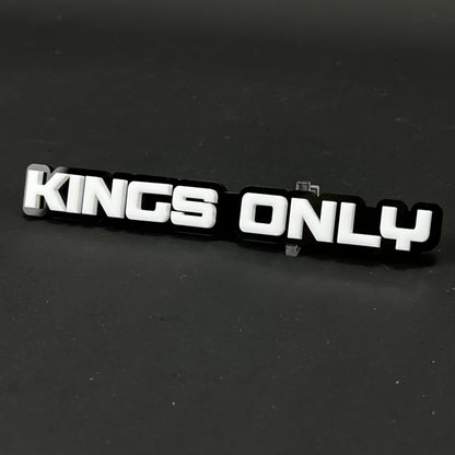 1PC KINGS ONLY 3D Acrylic Badge - Car Truck Emblem Fender Tailgate Trunk Sticker