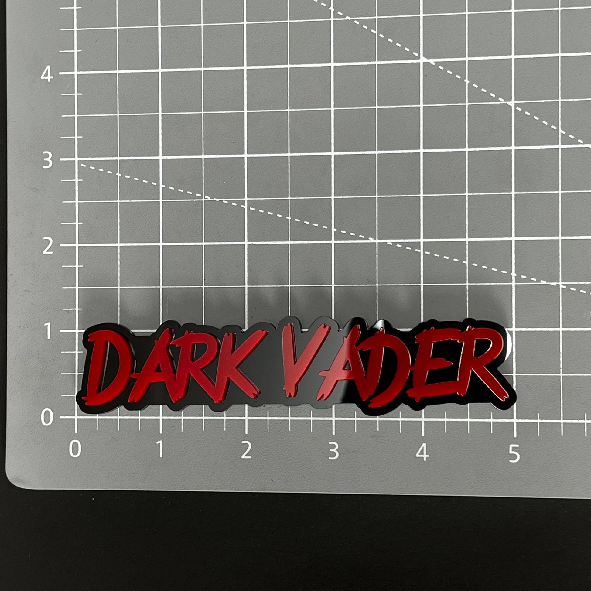 1PC DARK VADER 3D Acrylic Badge - Car Truck Emblem Fender Tailgate Trunk Sticker