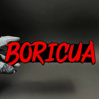 1PC BORICUA 3D Acrylic Badge - Car Truck Emblem Fender Tailgate Trunk Sticker