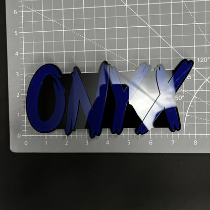 1PC ONYX 3D Acrylic Badge - Car Truck Emblem Fender Tailgate Trunk Sticker