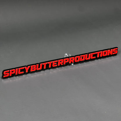 1PC SPICYBUTTERPRODUCTIONS 3D Acrylic Badge - Car Truck Emblem Fender Sticker
