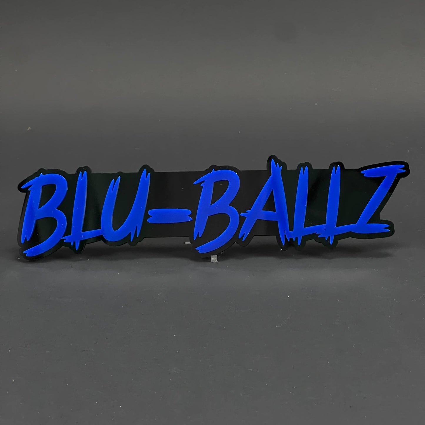 1PC BLU-BALLZ 3D Acrylic Badge - Car Truck Emblem Fender Tailgate Trunk Sticker