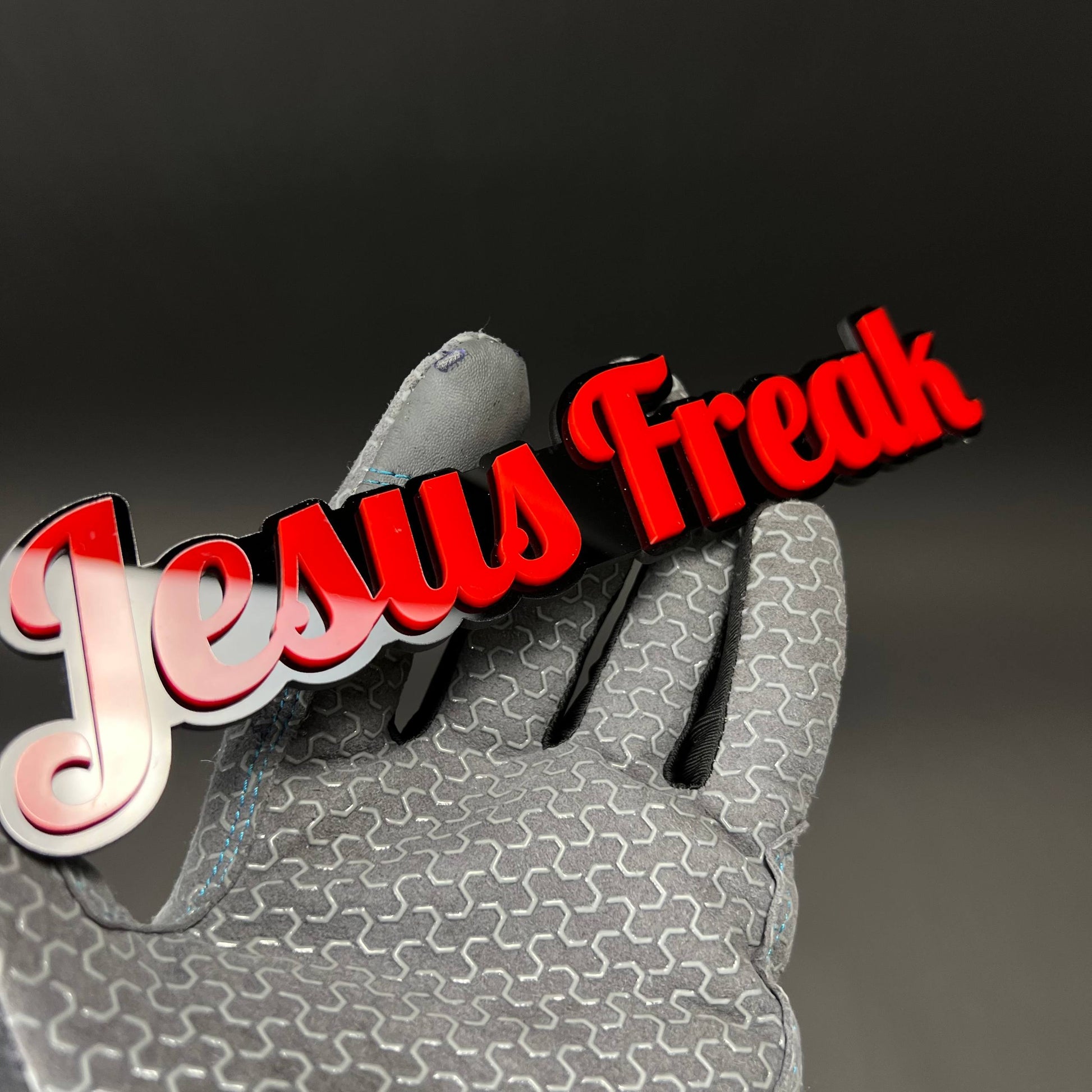 1PC Jesus Freak 3D Acrylic Badge - Car Truck Emblem Fender Sticker