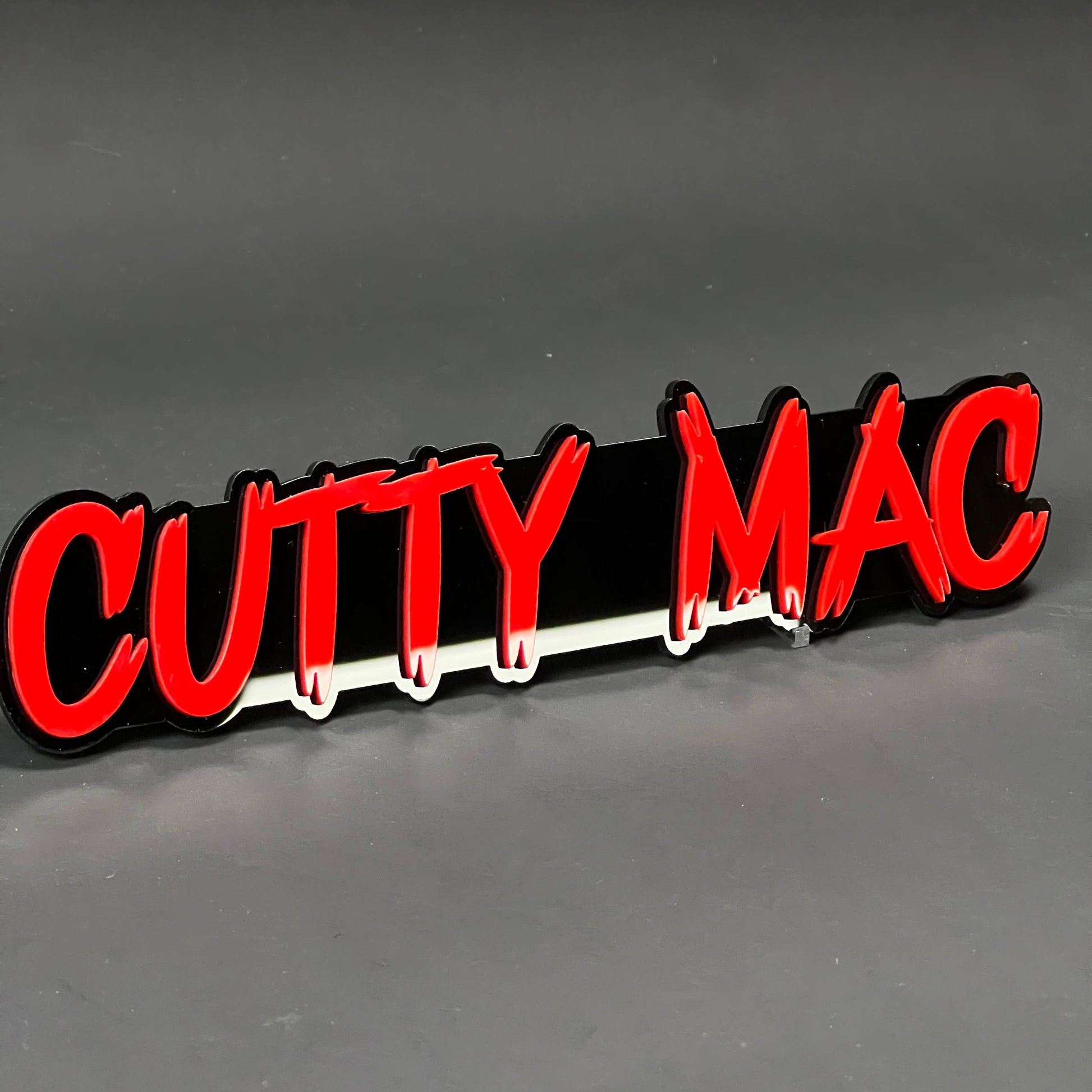 1PC CUTTY MAC 3D Acrylic Badge - Car Truck Emblem Fender Tailgate Trunk Sticker