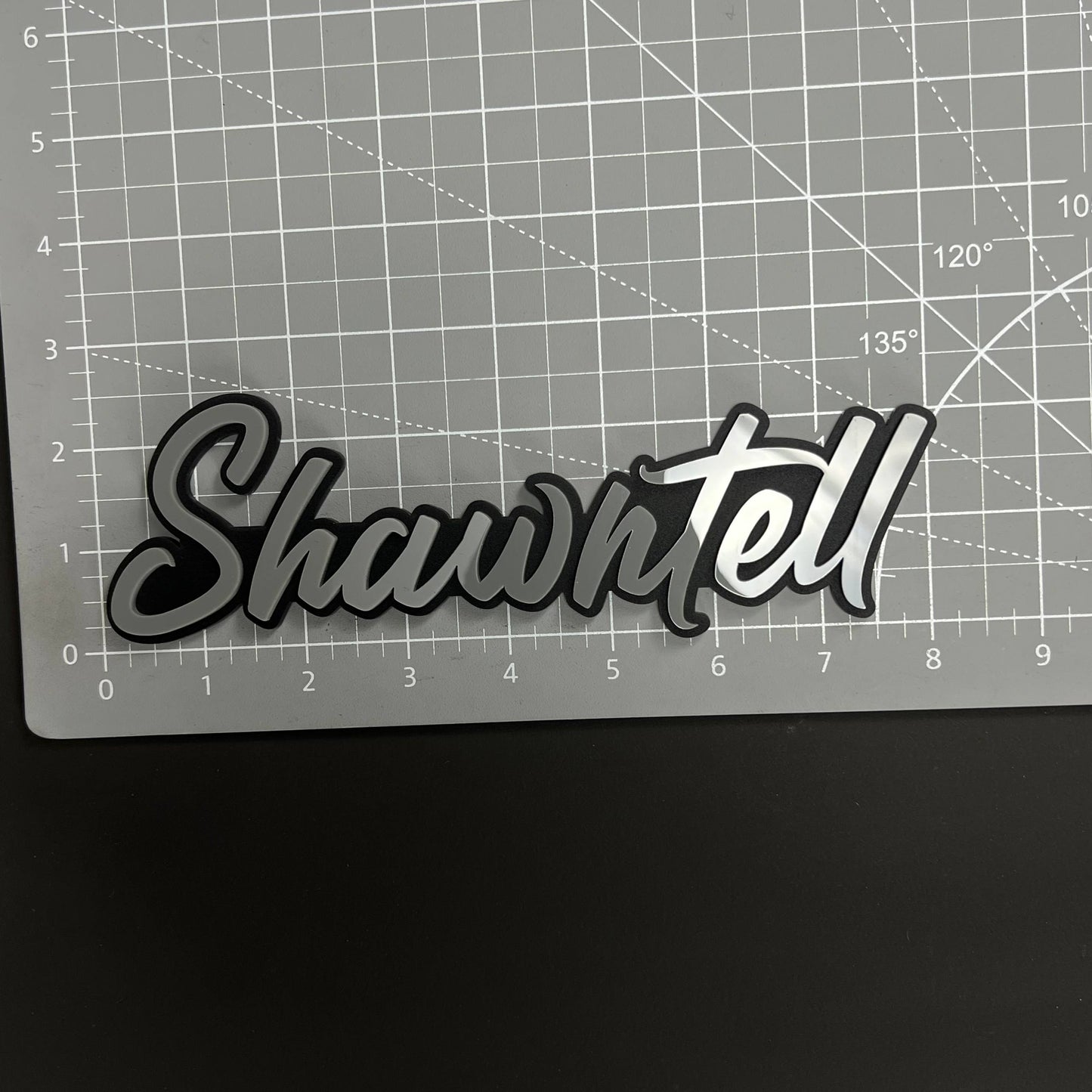 1PC Shawntell 3D Acrylic Badge - Car Truck Emblem Fender Tailgate Trunk Sticker