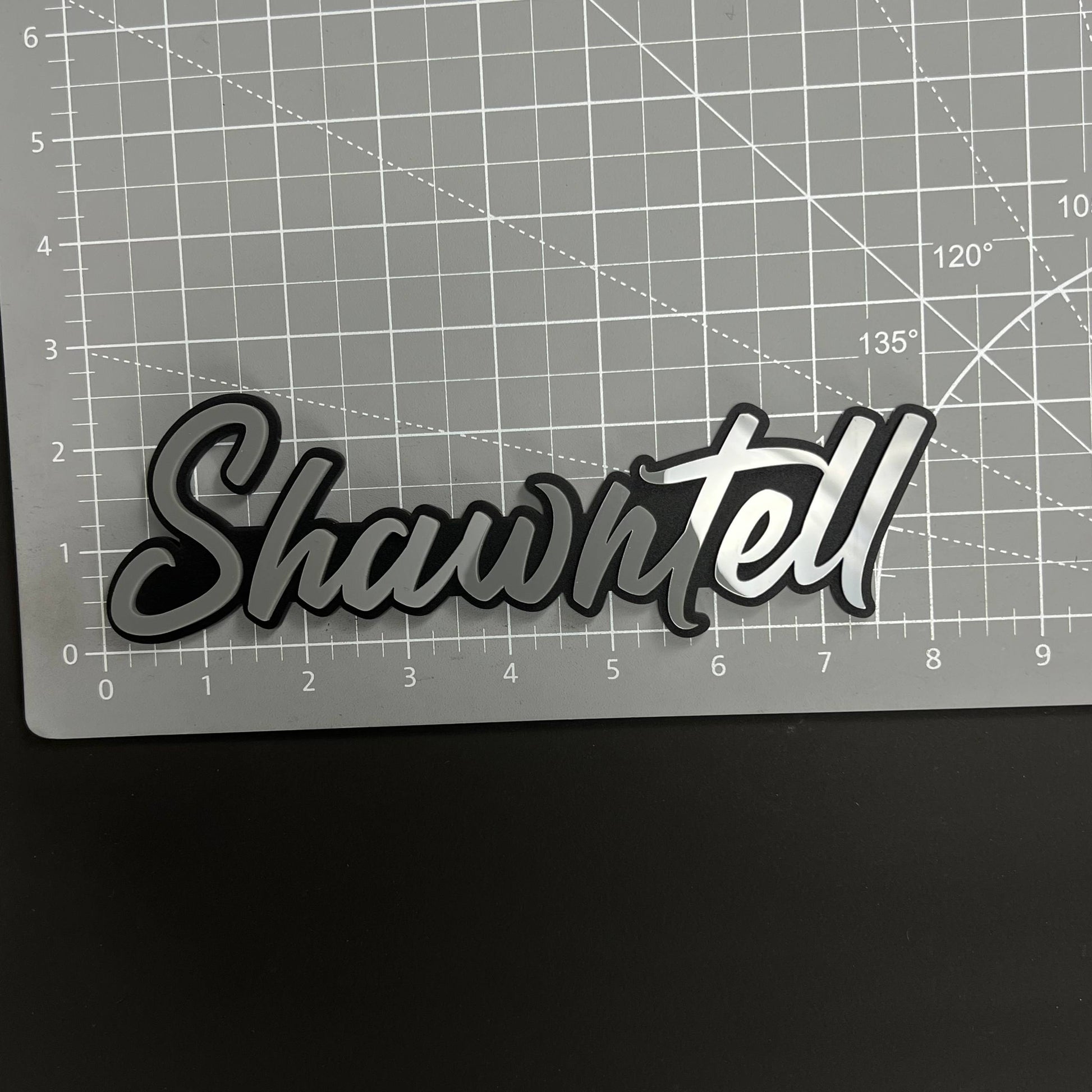 1PC Shawntell 3D Acrylic Badge - Car Truck Emblem Fender Tailgate Trunk Sticker