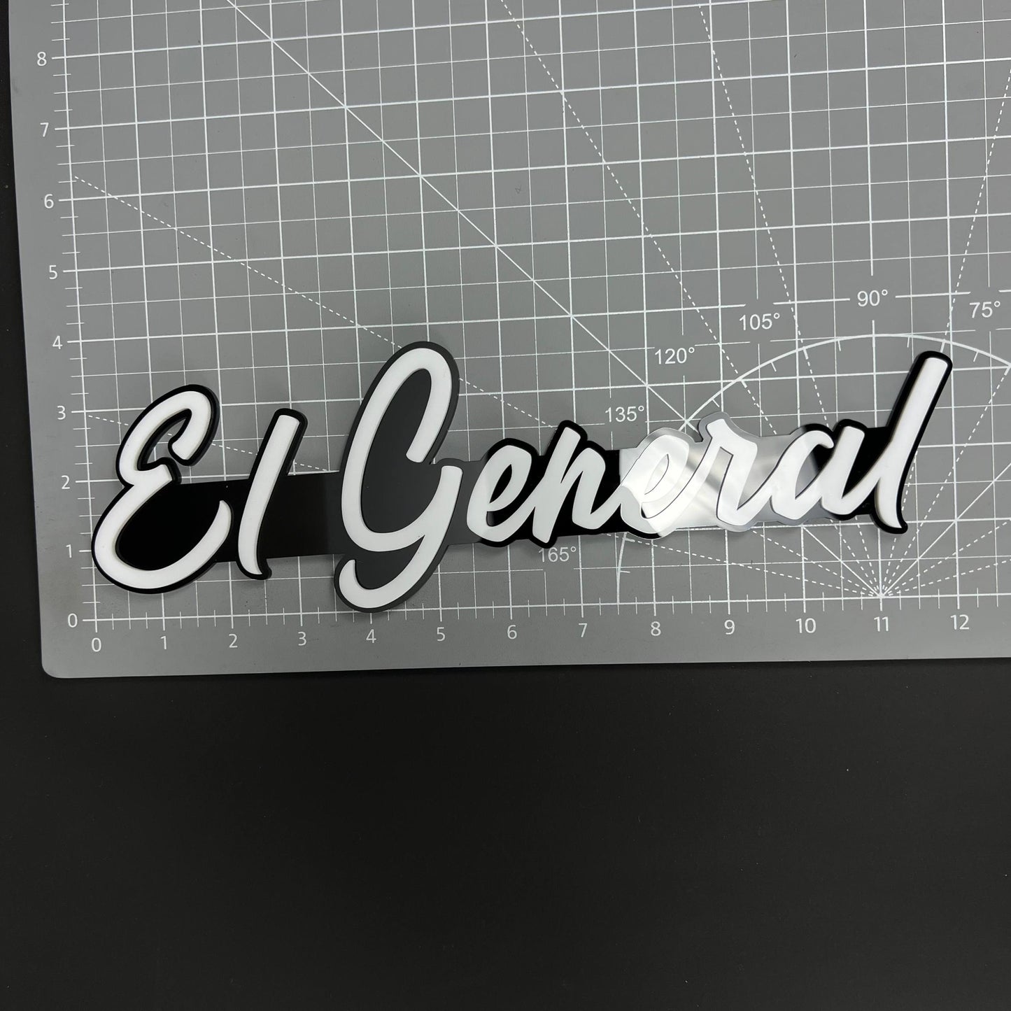 1PC El General 3D Acrylic Badge - Car Truck Emblem Fender Tailgate Trunk Sticker