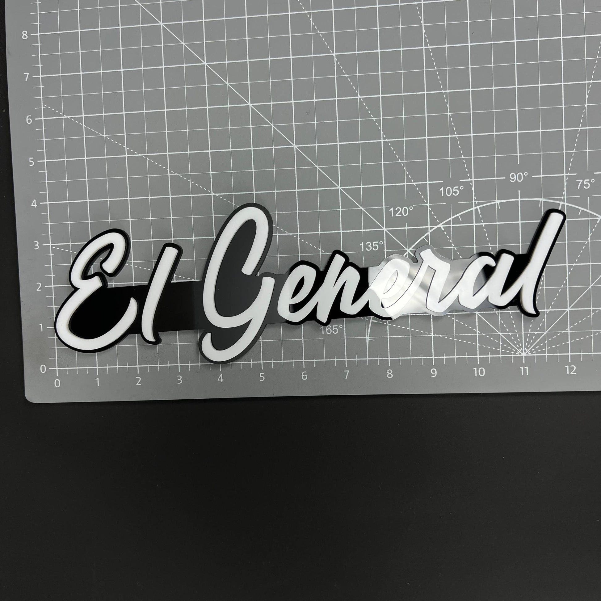 1PC El General 3D Acrylic Badge - Car Truck Emblem Fender Tailgate Trunk Sticker