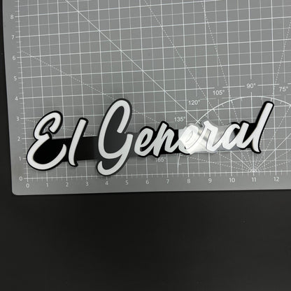 1PC El General 3D Acrylic Badge - Car Truck Emblem Fender Tailgate Trunk Sticker