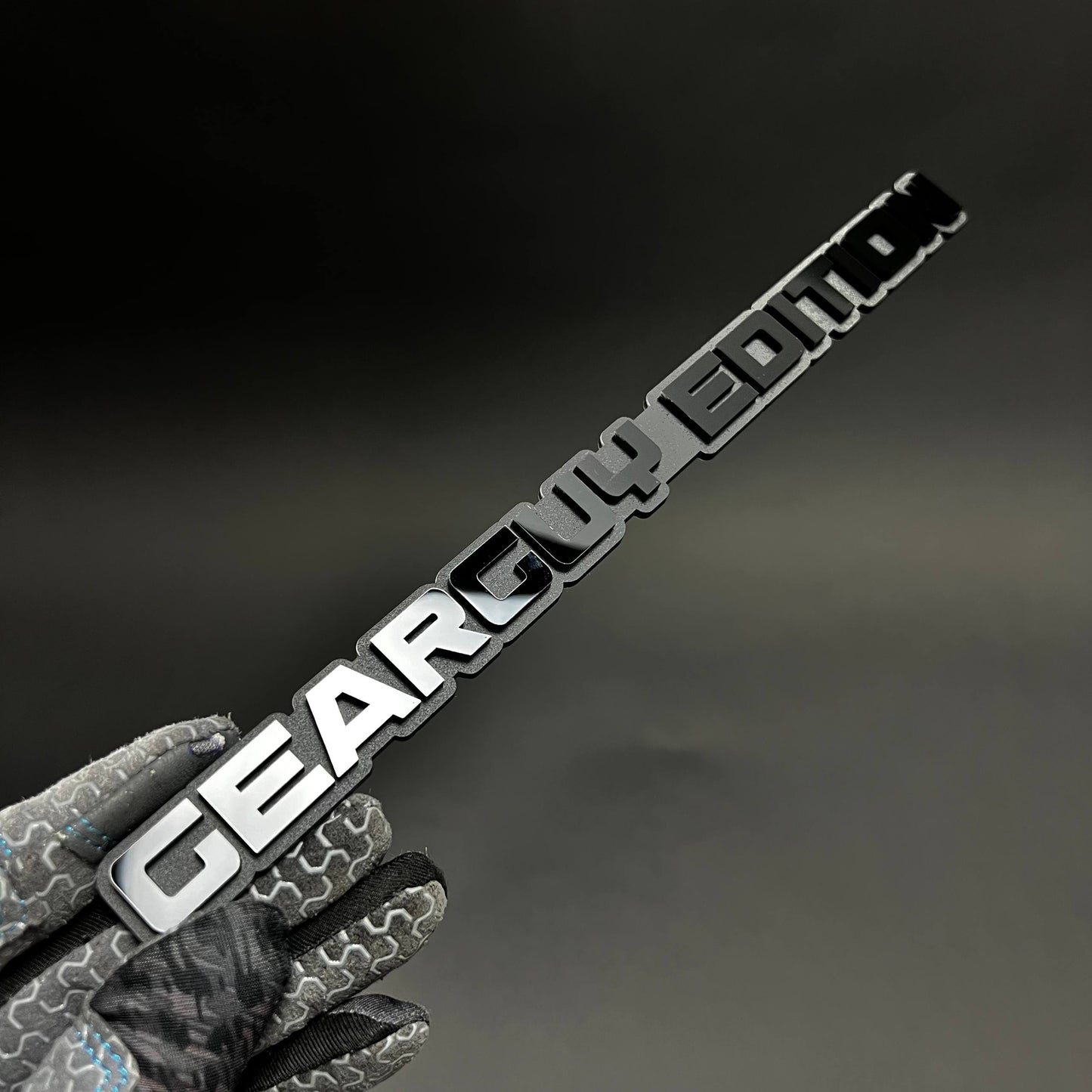 1PC GEARGUY EDITION 3D Acrylic Badge - Car Truck Emblem Fender Sticker