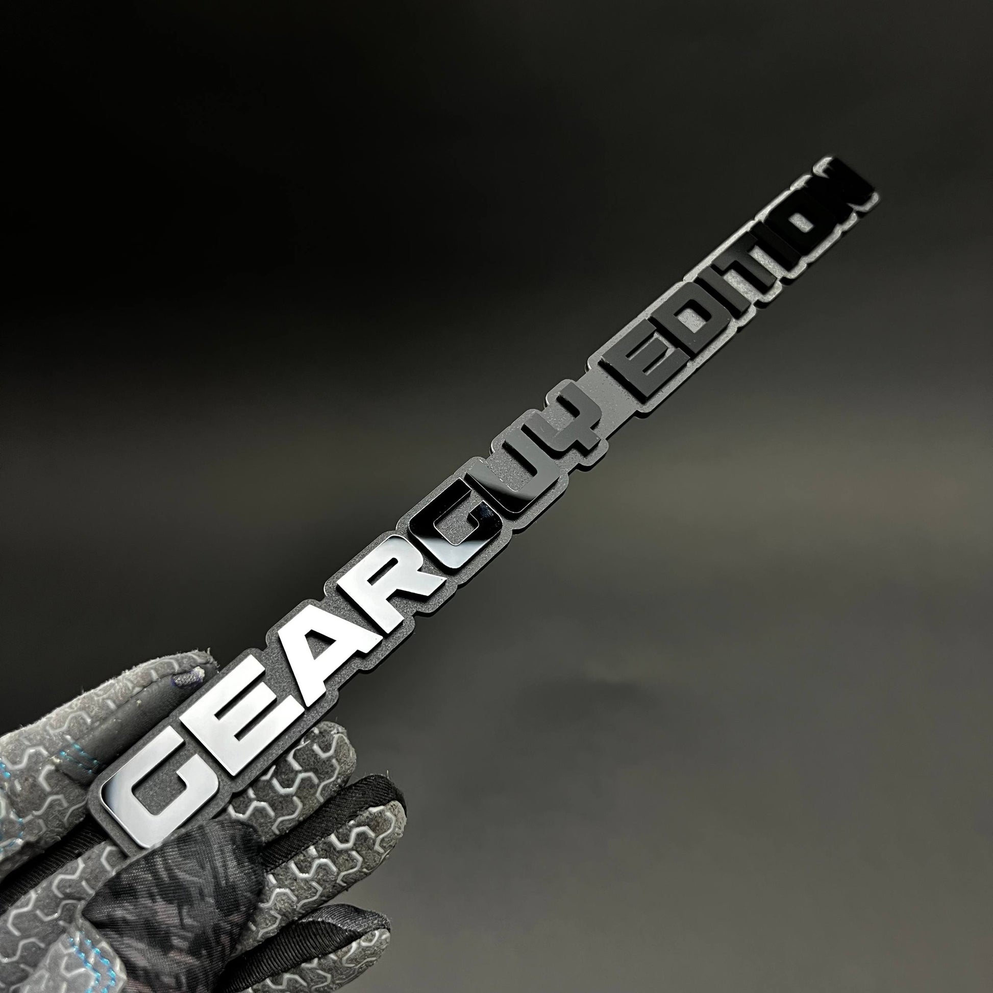 1PC GEARGUY EDITION 3D Acrylic Badge - Car Truck Emblem Fender Sticker