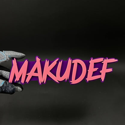 1PC MAKUDEF 3D Acrylic Badge - Car Truck Emblem Fender Tailgate Trunk Sticker