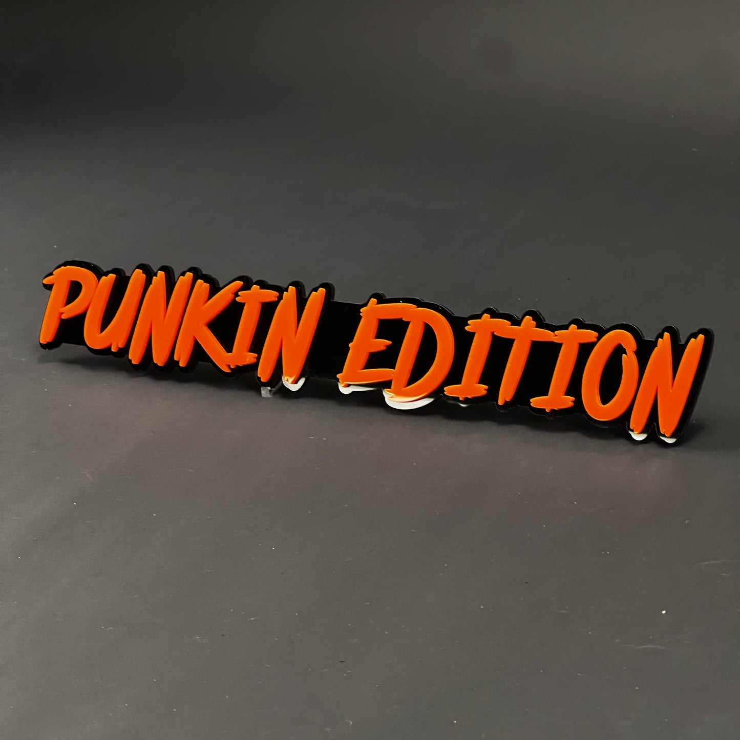 1PC PUNKIN EDITION 3D Acrylic Badge - Car Truck Emblem Fender Sticker