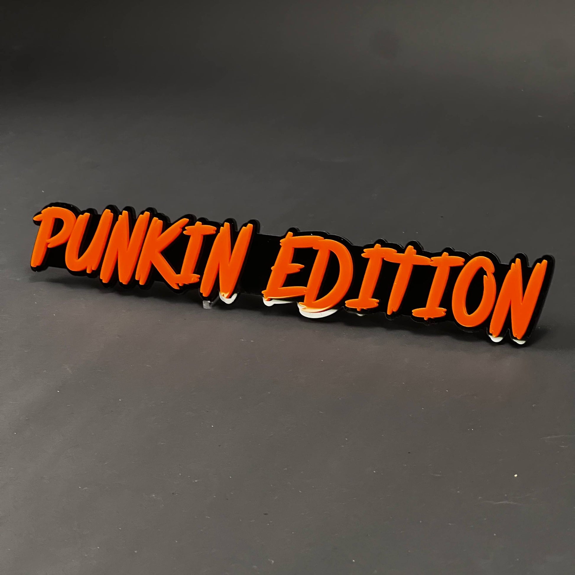 1PC PUNKIN EDITION 3D Acrylic Badge - Car Truck Emblem Fender Sticker