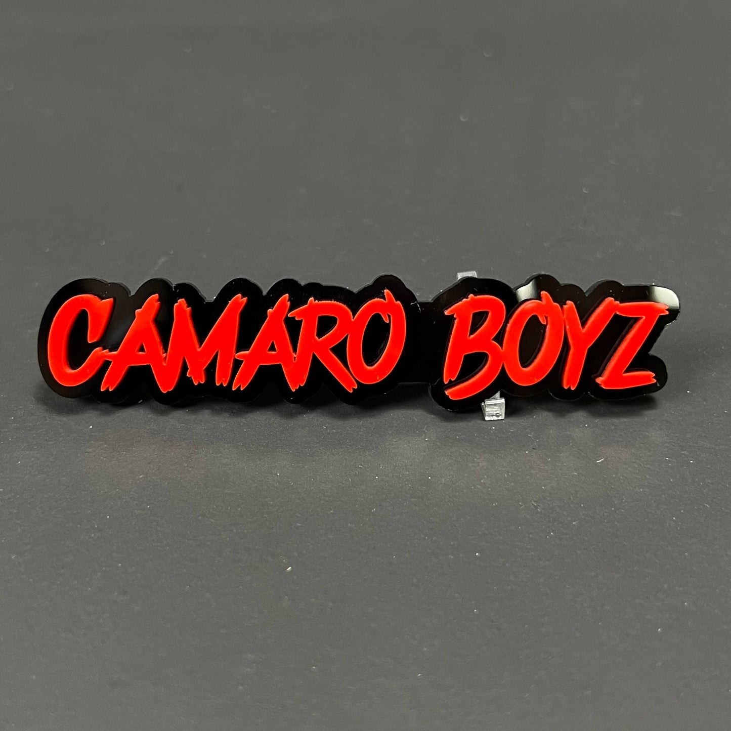 1PC CAMARO BOYZ 3D Acrylic Badge - Car Truck Emblem Fender Sticker