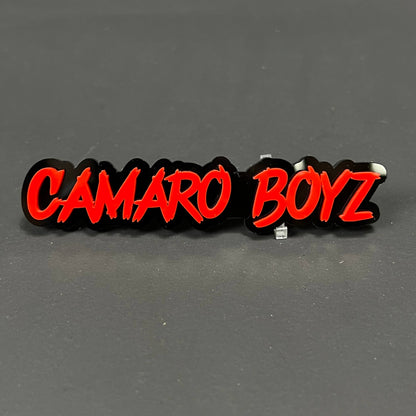 1PC CAMARO BOYZ 3D Acrylic Badge - Car Truck Emblem Fender Sticker