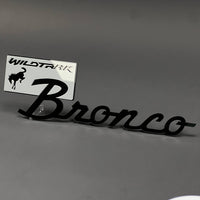 1PC Bronco Wildtrak (Silver) 3D Acrylic Badge - Car Truck Emblem Fender Tailgate Trunk Sticker