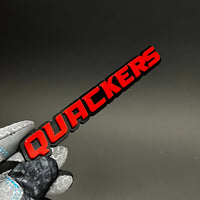 1PC QUACKERS 3D Acrylic Badge - Car Truck Emblem Fender Tailgate Trunk Sticker