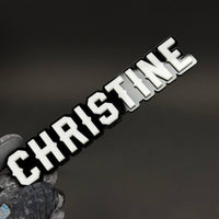 1PC CHRISTINE 3D Acrylic Badge - Car Truck Emblem Fender Tailgate Trunk Sticker