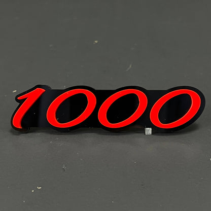 1PC 1000 3D Acrylic Badge - Car Truck Emblem Fender Tailgate Trunk Sticker