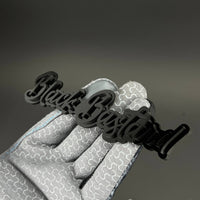 1PC Black Bastard 3D Acrylic Badge - Car Truck Emblem Fender Sticker