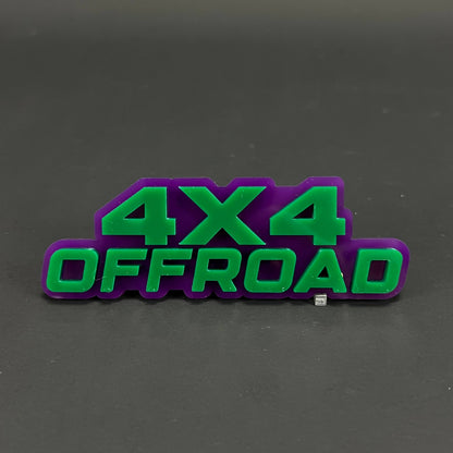 1PC 4X4 OFFROAD 3D Acrylic Badge - Car Truck Emblem Fender Sticker