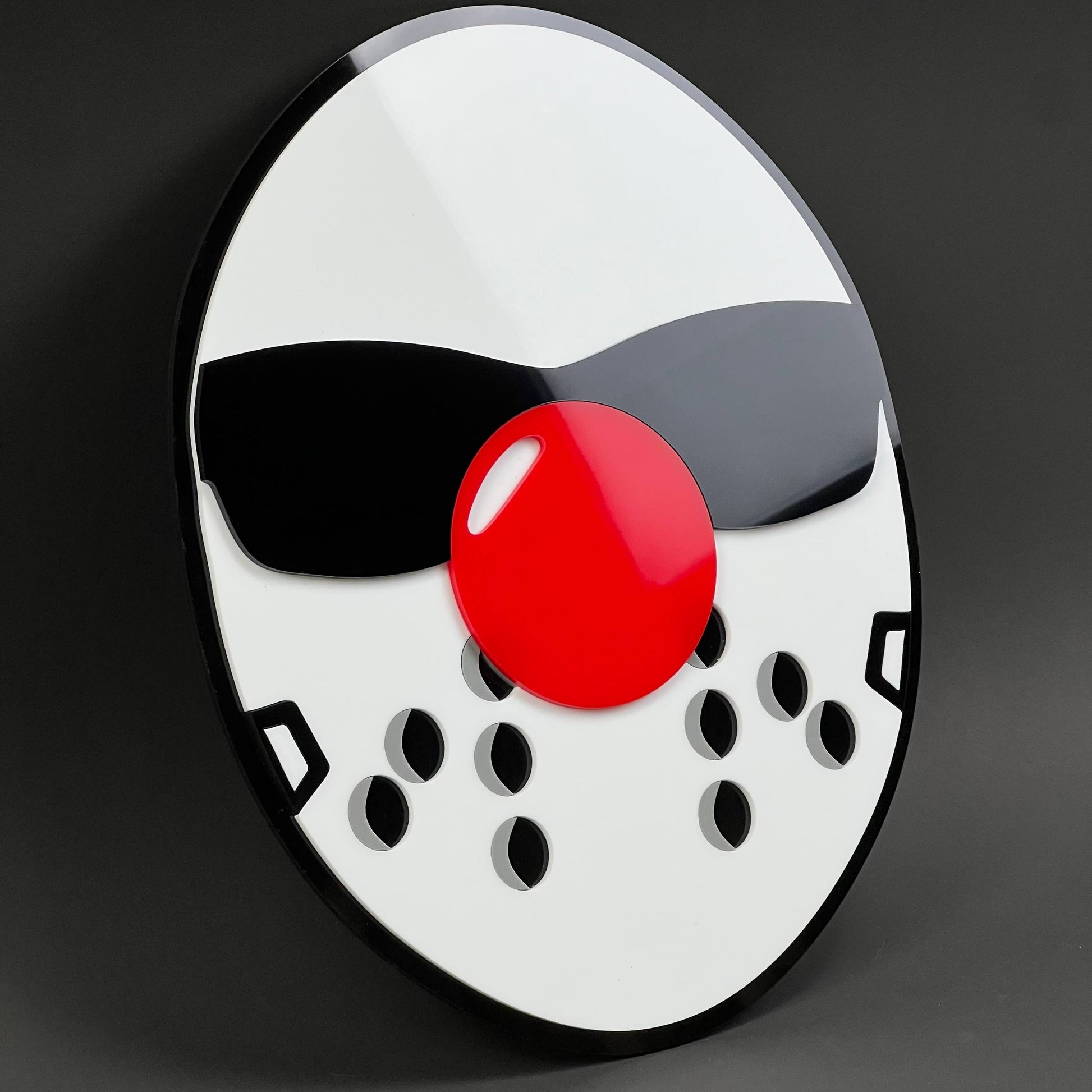 1PC Hockey Mask 3D Acrylic Badge - Car Truck Emblem Fender Sticker