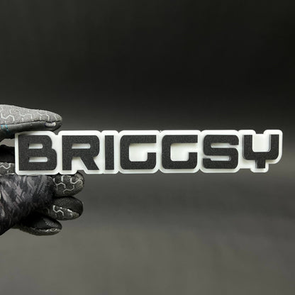 1PC BRIGGSY 3D Acrylic Badge - Car Truck Emblem Fender Tailgate Trunk Sticker