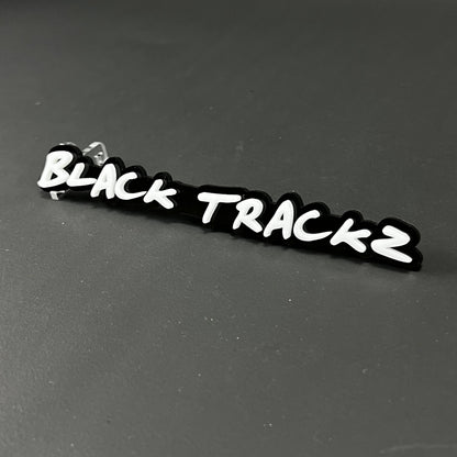 1PC BLACK TRACKZ 3D Acrylic Badge - Car Truck Emblem Fender Sticker