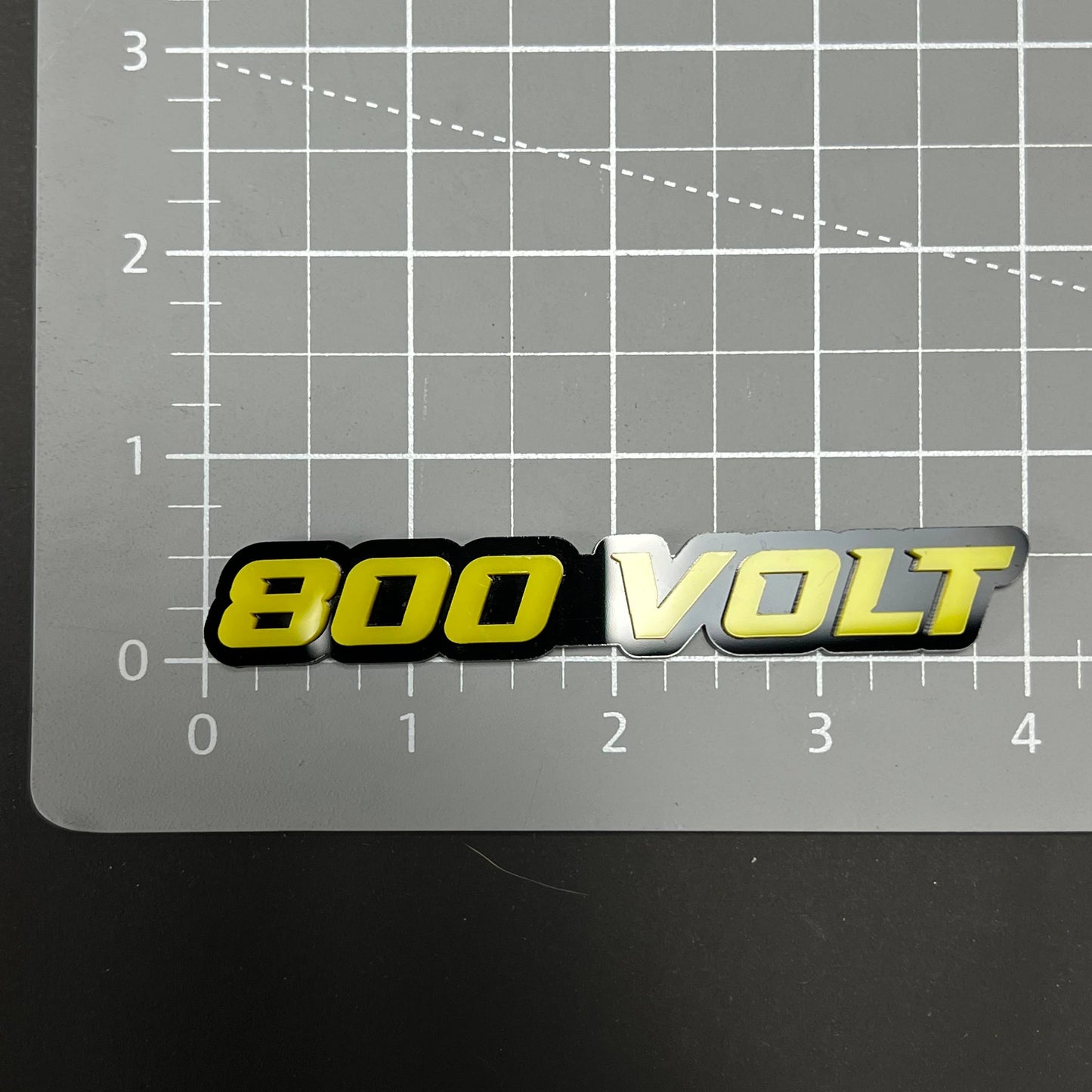 1PC 800 VOLT 3D Acrylic Badge - Car Truck Emblem Fender Tailgate Trunk Sticker
