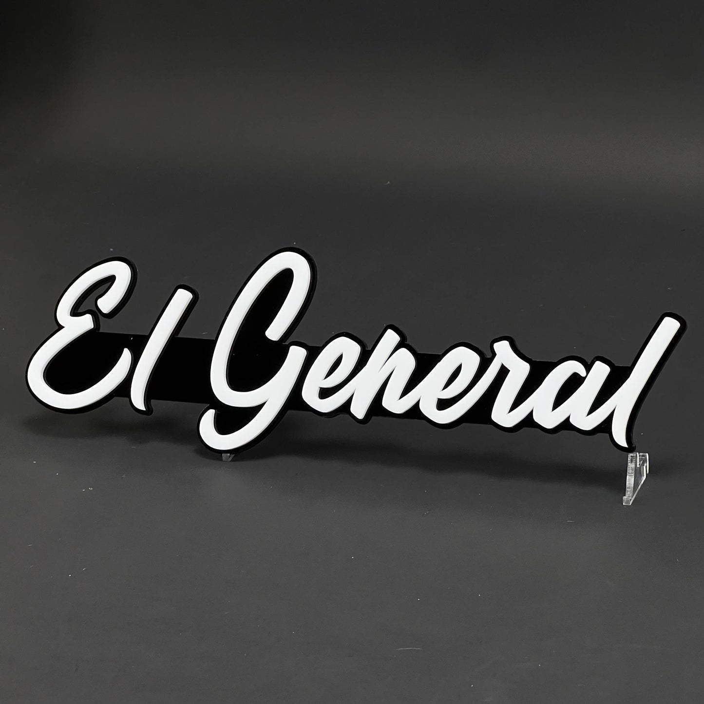 1PC El General 3D Acrylic Badge - Car Truck Emblem Fender Tailgate Trunk Sticker