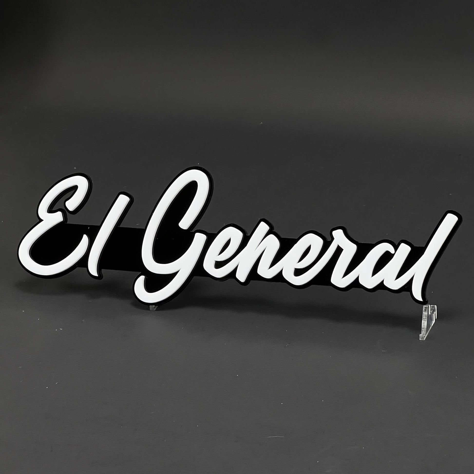 1PC El General 3D Acrylic Badge - Car Truck Emblem Fender Tailgate Trunk Sticker