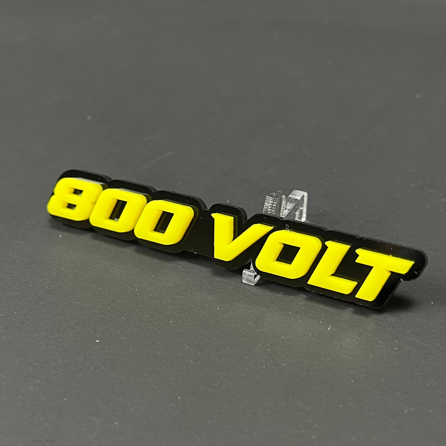 1PC 800 VOLT 3D Acrylic Badge - Car Truck Emblem Fender Tailgate Trunk Sticker