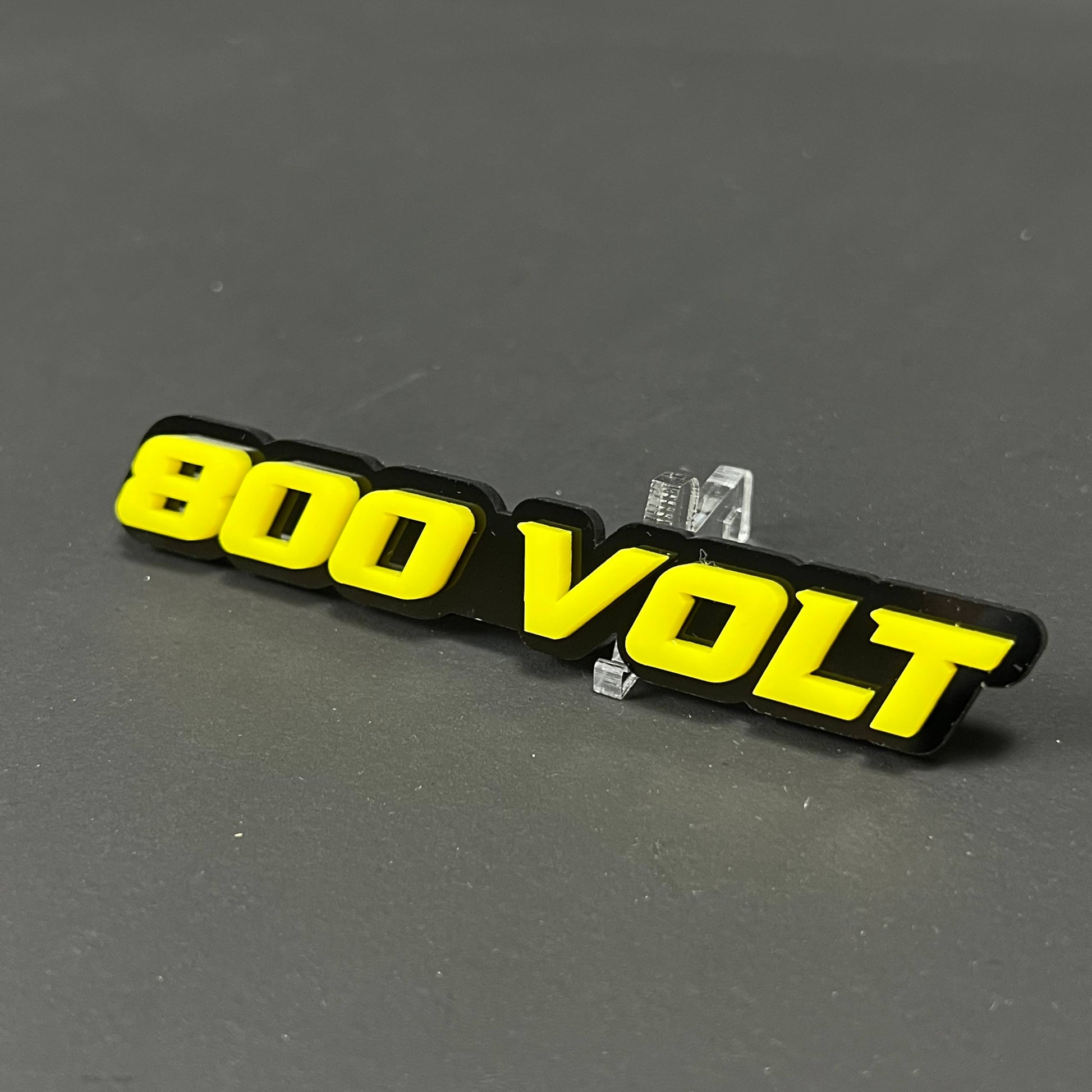 1PC 800 VOLT 3D Acrylic Badge - Car Truck Emblem Fender Tailgate Trunk Sticker