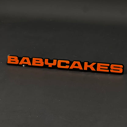 1PC BABYCAKES 3D Acrylic Badge - Car Truck Emblem Fender Tailgate Trunk Sticker