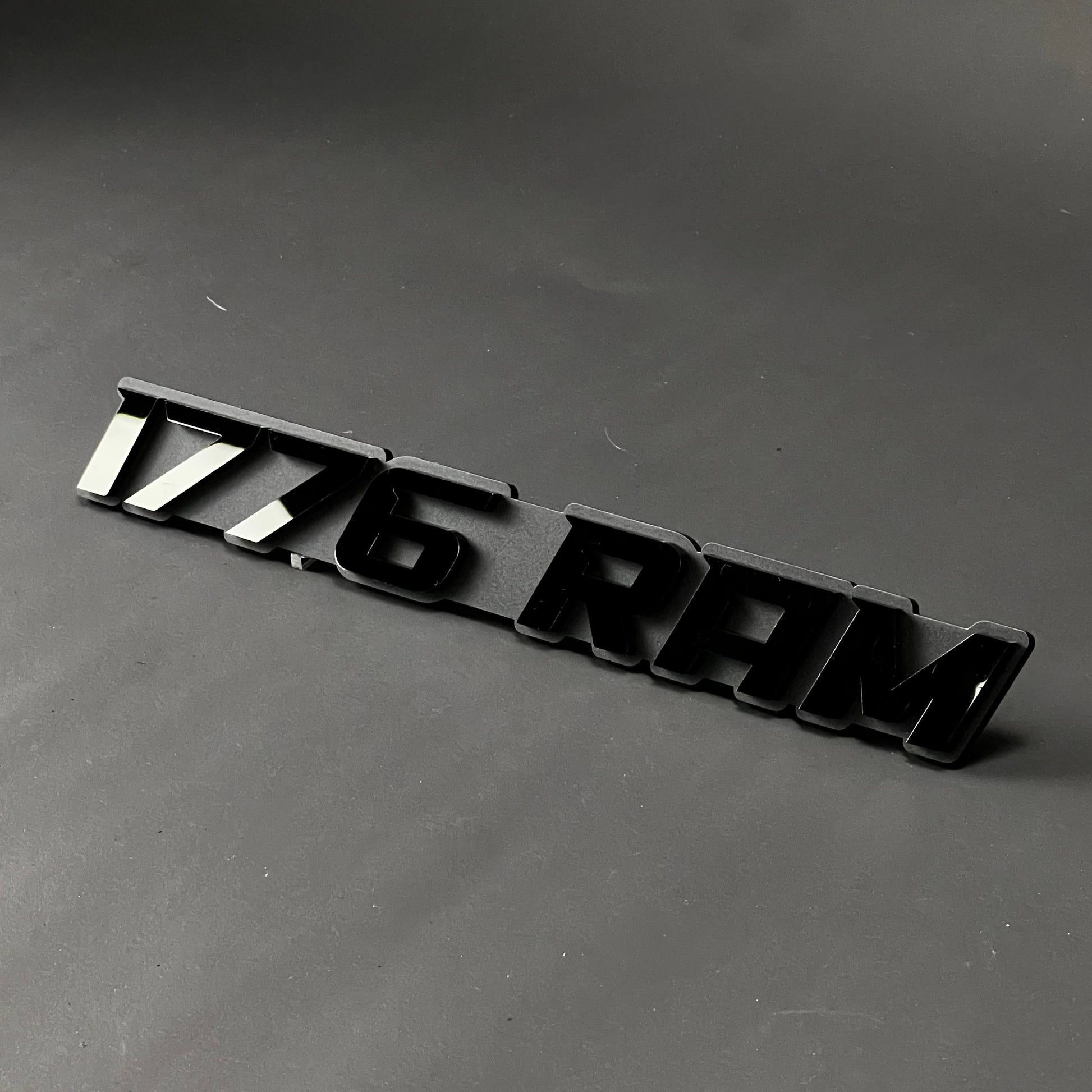 1PC 1776 RAM 3D Acrylic Badge - Car Truck Emblem Fender Tailgate Trunk Sticker