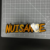 1PC NUISANCE 3D Acrylic Badge - Car Truck Emblem Fender Tailgate Trunk Sticker