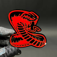 1PC Cobra 3D Acrylic Badge - Car Truck Emblem Fender Tailgate Trunk Sticker