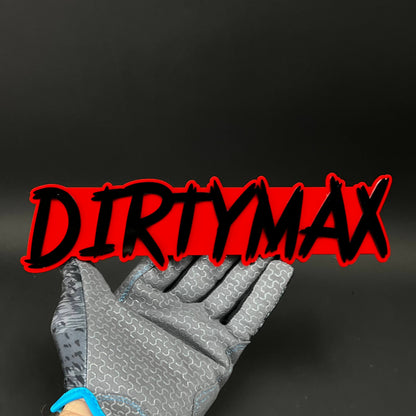 1PC DIRTYMAX 3D Acrylic Badge - Car Truck Emblem Fender Tailgate Trunk Sticker