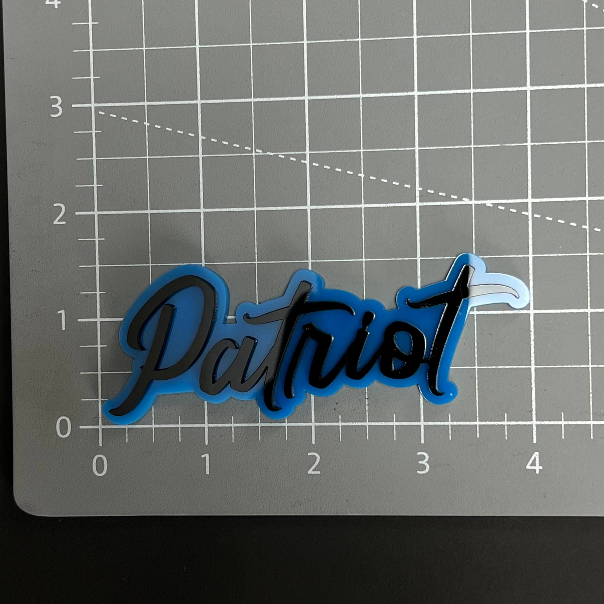 1PC Patriot 3D Acrylic Badge - Car Truck Emblem Fender Tailgate Trunk Sticker