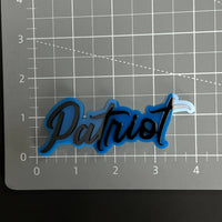 1PC Patriot 3D Acrylic Badge - Car Truck Emblem Fender Tailgate Trunk Sticker