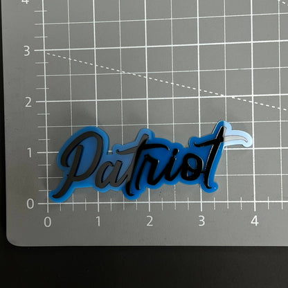 1PC Patriot 3D Acrylic Badge - Car Truck Emblem Fender Tailgate Trunk Sticker