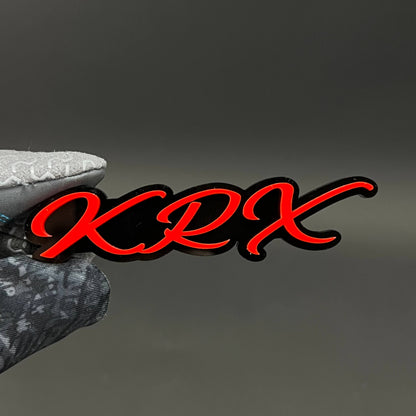1PC KRX 3D Acrylic Badge - Car Truck Emblem Fender Tailgate Trunk Sticker