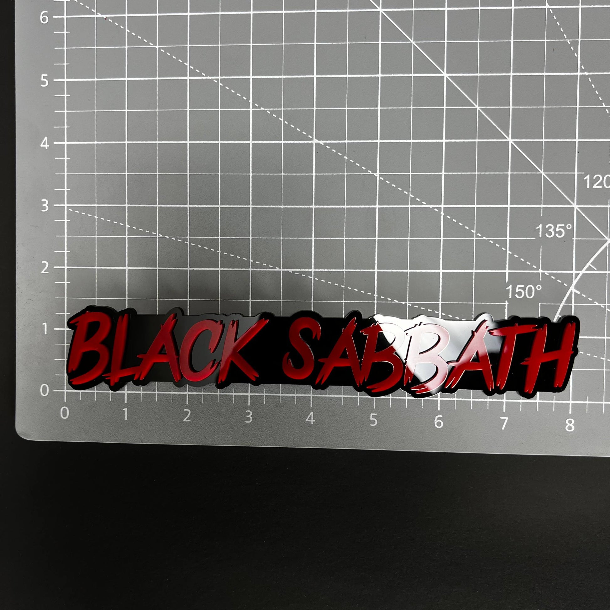 1PC BLACK SABBATH 3D Acrylic Badge - Car Truck Emblem Fender Sticker