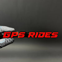 1PC GPS RIDES 3D Acrylic Badge - Car Truck Emblem Fender Tailgate Trunk Sticker